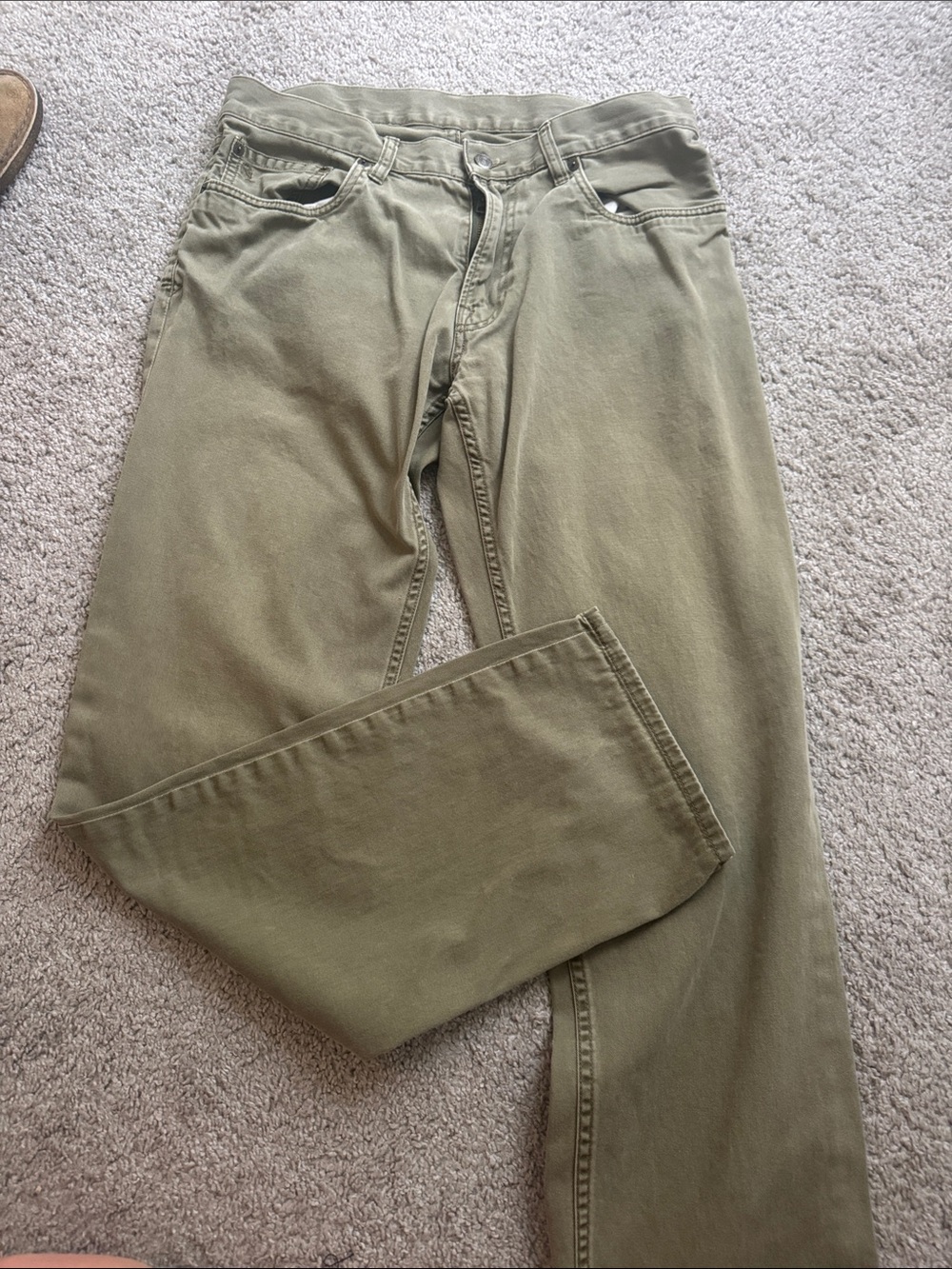 Polo by Ralph Lauren Men's Straight Jeans in Olive